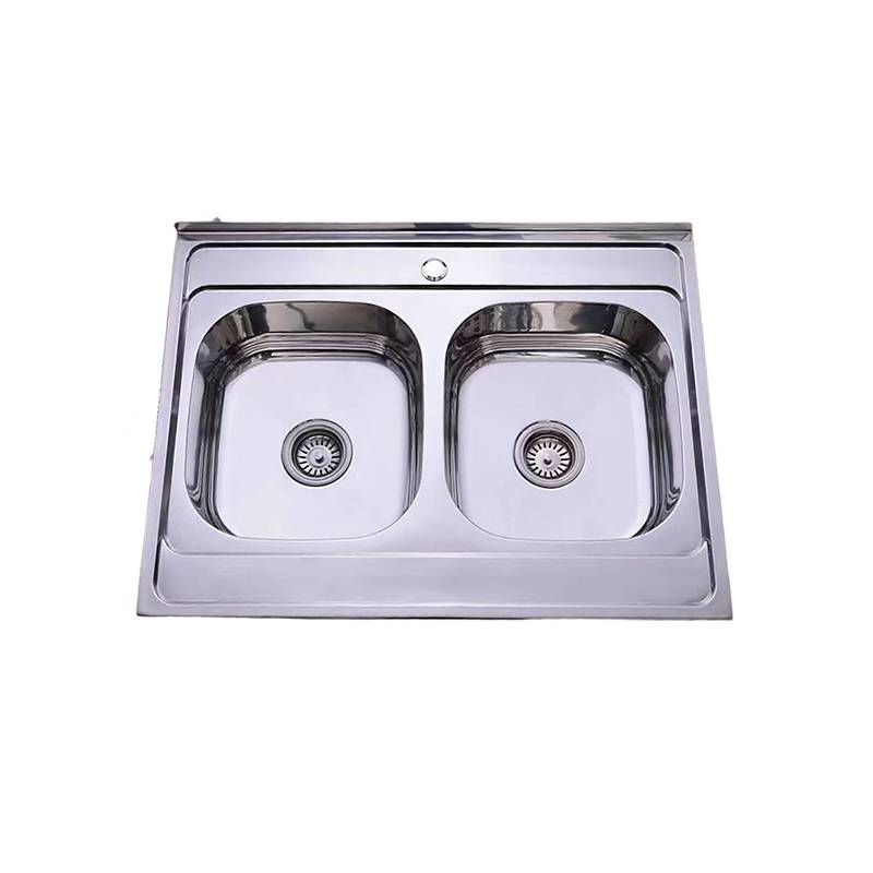 Stainless Steel Undermount Double Kitchen Sink for Commercial Use